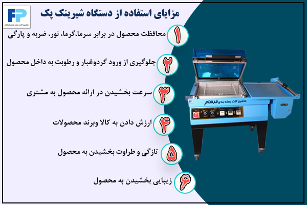 مزایای شیرینک پک